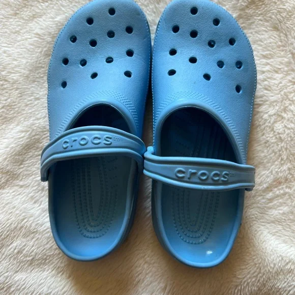 CROCS Womens Sky Blue Sandals - Picture 4 of 5